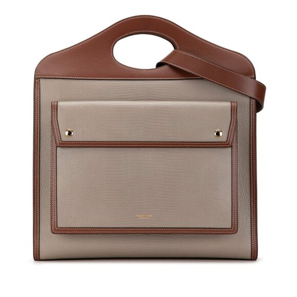 BURBERRY Brown Leather Shoulder Bag - Picture 1 of 8